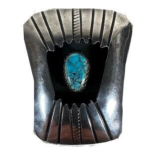 Bolo Tie Bennett Sterling Silver Turquoise Western Cowboy Native American Cowboy